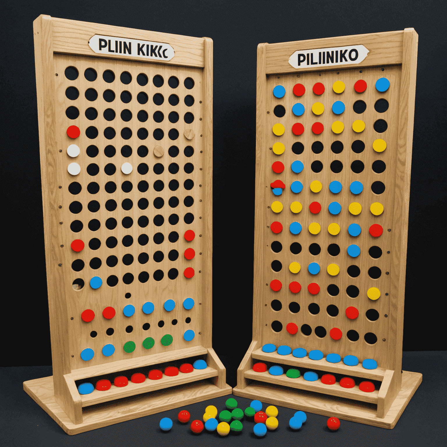Various Plinko boards with different layouts and obstacles, showcasing the exciting variations of the classic game